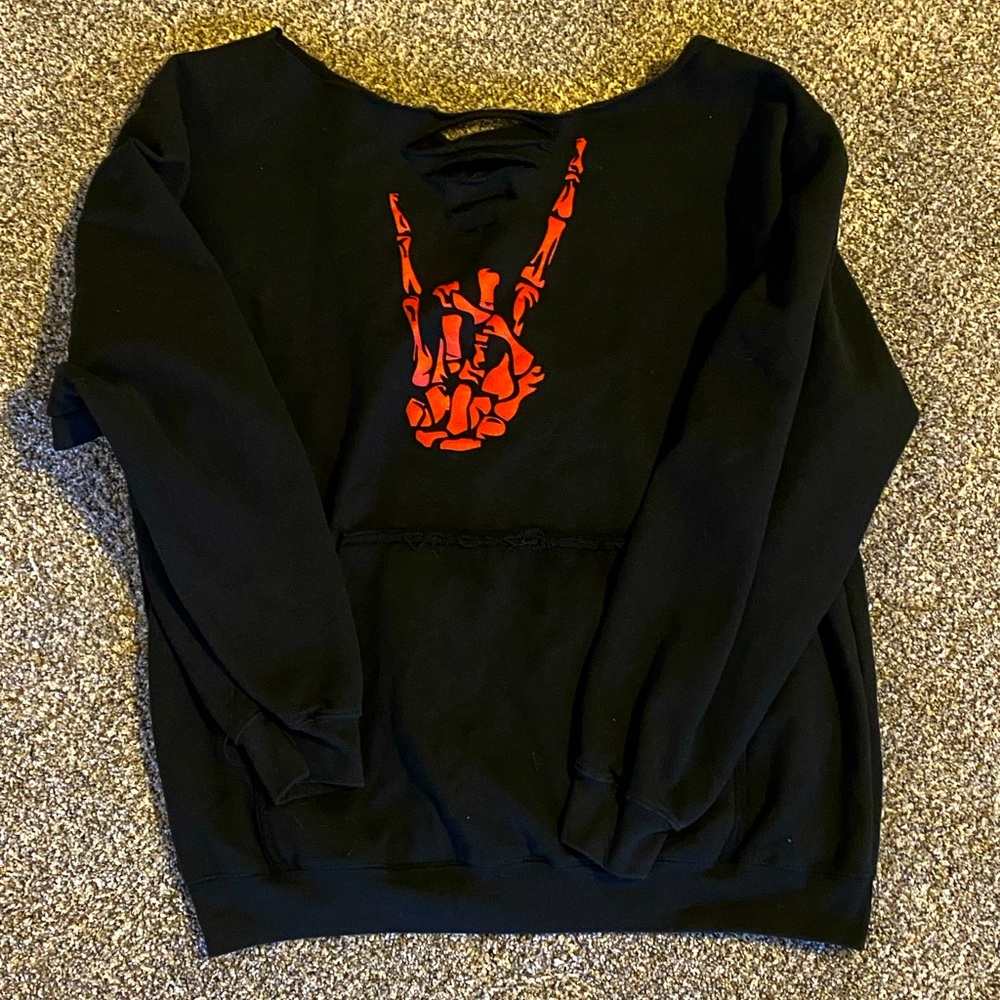 The Drive Clothing Co. Unisex XL. Distressed sweatshirt.